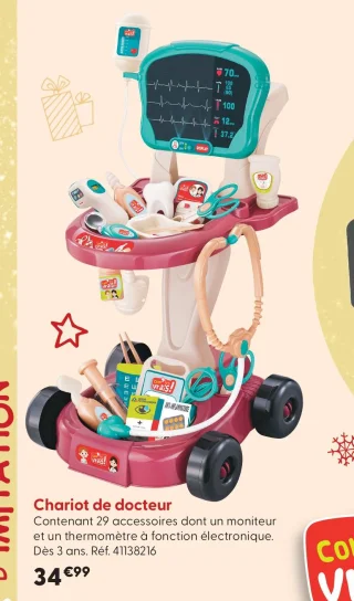 Chariot de docteur Comme les vrais!
