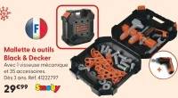 Mallette à outils Black & Decker Smoby