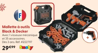 Mallette à outils Black & Decker Smoby
