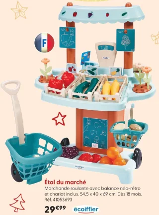 Étal du marché écoiffier