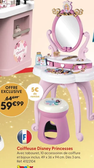 Coiffeuse Disney Princesses Smoby