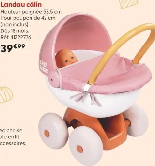Landau câlin Smoby Baby Nurse