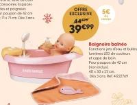Baignoire balnéo Smoby Baby Nurse