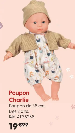 Poupon Charlie Cerise & Capucine