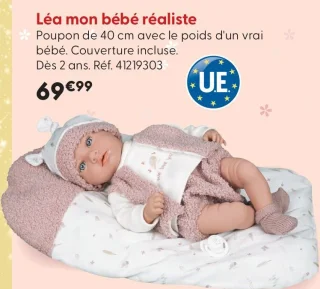 Léa mon bébé réaliste Cerise & Capucine
