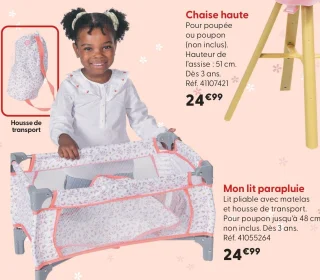 Mon lit parapluie Cerise & Capucine