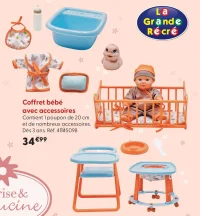 Coffret bébé avec accessoires Cerise & Capucine