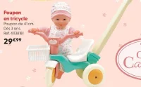 Poupon en tricycle Cerise & Capucine