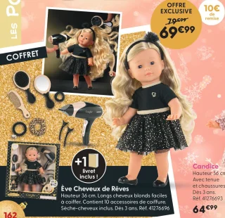 Poupée Coffret Ève Cheveux de Rêves Corolle