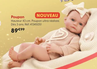 Poupon ultra réaliste BABY born real
