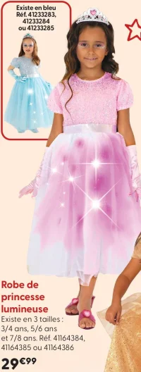 Robe de princesse lumineuse