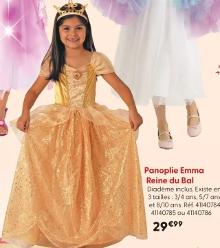 Panoplie Emma Reine du Bal