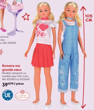 Poupée Romane ma grande sœur Cerise & Capucine