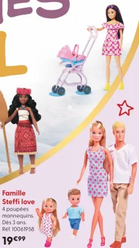 Famille Steffi love - 4 poupées mannequins