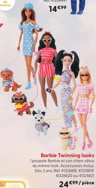 Poupée Barbie Twinning looks