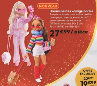 Dream Besties voyage Barbie
