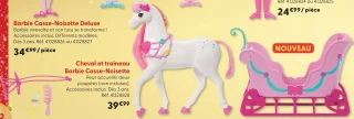 Cheval et traîneau Barbie Casse-Noisette