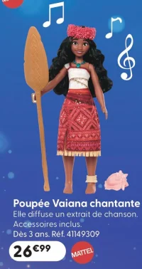 Poupée Vaiana chantante