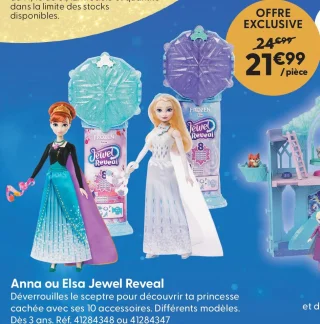 Anna ou Elsa Jewel Reveal La Reine des Neiges