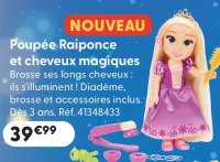 Poupée Raiponce et cheveux magiques Disney