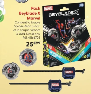 Pack Beyblade X Marvel