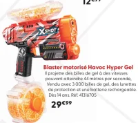 Blaster motorisé Havoc Hyper Gel X-Shot