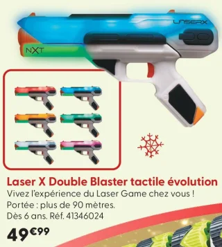 Laser X Double Blaster tactile évolution