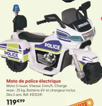 Moto de police électrique