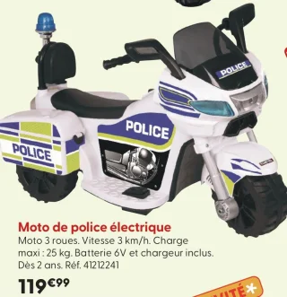 Moto de police électrique