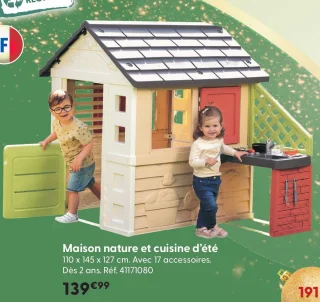 Smoby Maison nature et cuisine d'été