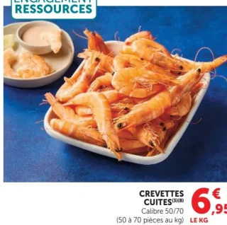 Crevettes cuites