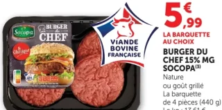Burger du chef 15% MG Socopa