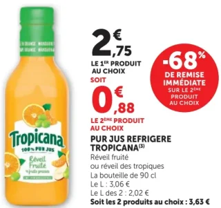 Pur jus réfrigéré Tropicana