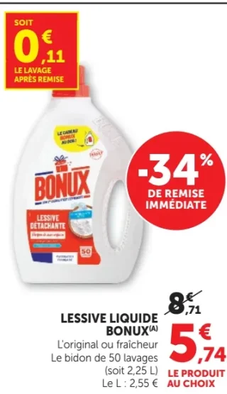 LESSIVE LIQUIDE BONUX
