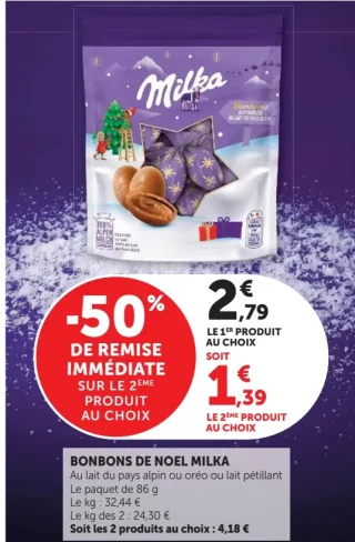 Bonbons de Noël Milka