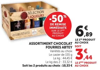 Assortiment chocolat fourrés Abtey