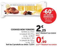 Cookies New Yorkers variétés au choix