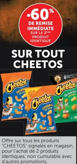 Produits de la gamme Cheetos