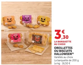 Oreillettes ou biscuits Halloween