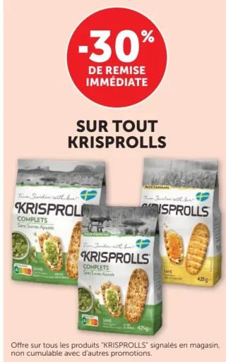 Pains grillés suédois Krisprolls