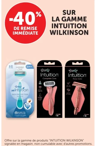Gamme de rasoirs Wilkinson Intuition