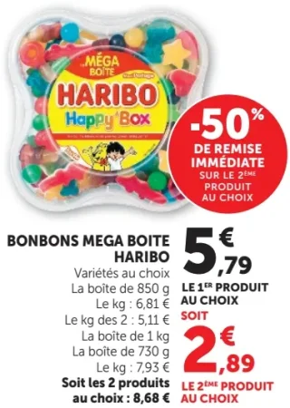 Bonbons Méga Boîte Haribo