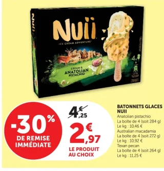 Bâtonnets glacés Nuii