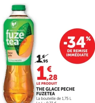 Thé glacé pêche Fuzetea