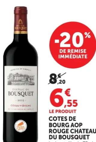 COTES DE BOURG AOP ROUGE CHATEAU DU BOUSQUET