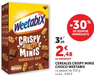 Céréales Crispy Minis Choco Weetabix