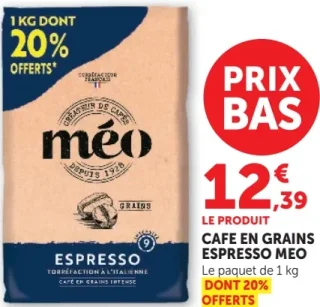 Café en grains Espresso Méo