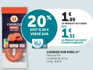 Chorizo pur porc U