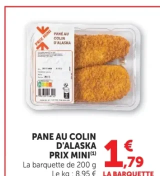 Pané au colin d'Alaska Prix Mini