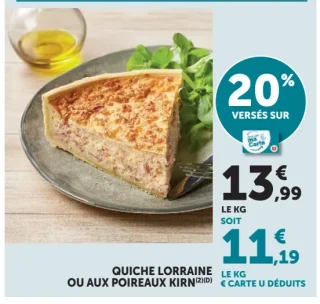 Quiche lorraine ou aux poireaux Kirn